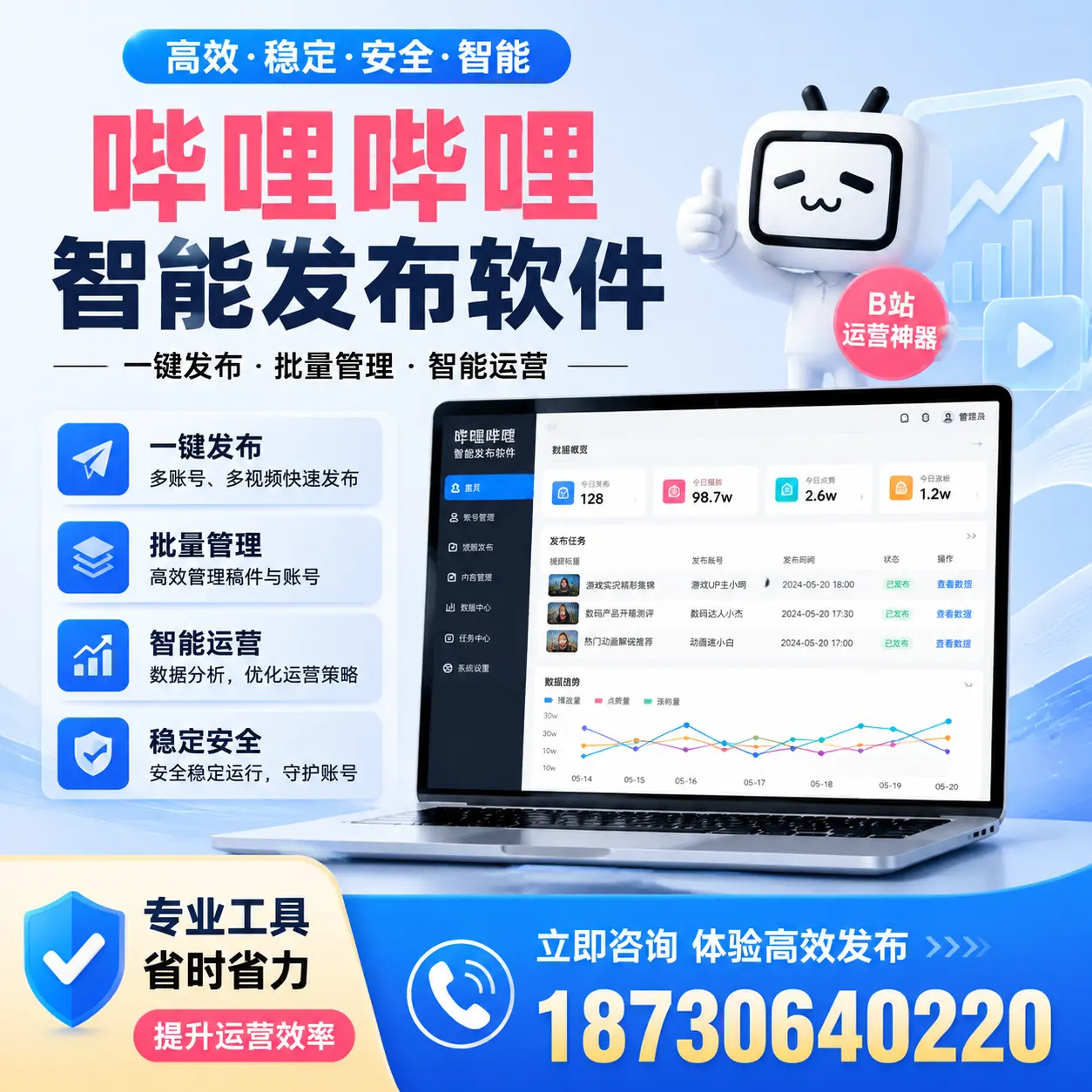 解密哔哩哔哩智能发布软件：功能与优势分析在 巴音郭楞